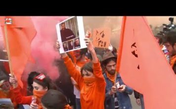 „ნიკა მელიას პატიმრობა „ოცნებას“ მძიმე ფასად დაუჯდება“ – აქცია სასამართლო პროცესის პარალელურად | 13.04.2021