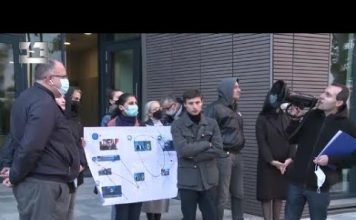 პროტესტი „ოცნების“ სიძულვილის ენას – აქცია ევროკავშირის წარმომადგენლობათან | 20.10.2021