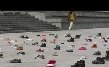 145 ფეხსაცმელი პარლამენტთან -სიმბოლური აქცია-პერფორმანსი | 30.03.2022