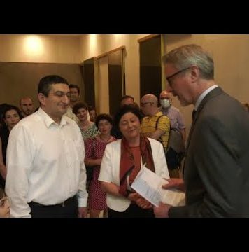 “ჩვენი არჩევანი ევროპაა” – ბრიუსლში გასაგზავნი წერილი კარლ ჰარცელს გადასცეს | 31.05.2022