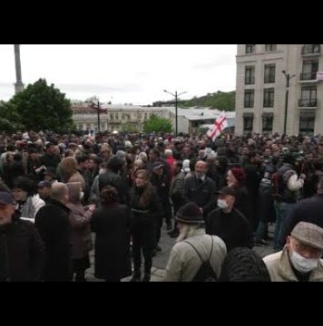 სააკაშვილის საზღვარგარეთ გადაყვანის მოთხოვნით, მთავრობის კანცელარიასთან აქცია გაიმართა | 05.05.2022